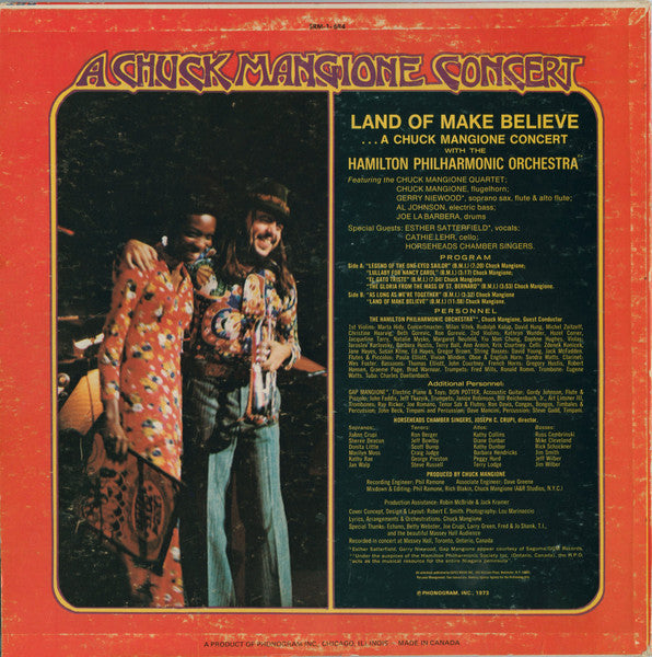 Chuck Mangione - Land Of Make Believe... A Chuck Mangione Concert - 1973
