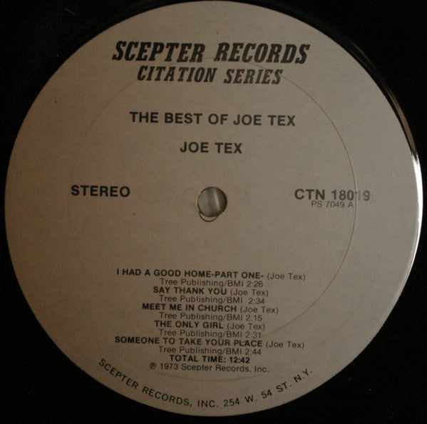 Joe Tex - The Best Of - 1973