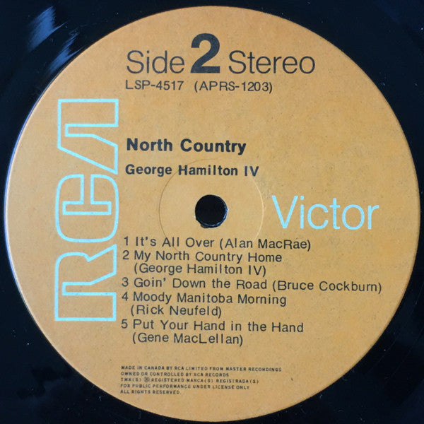 George Hamilton IV - North Country Vinyl Record