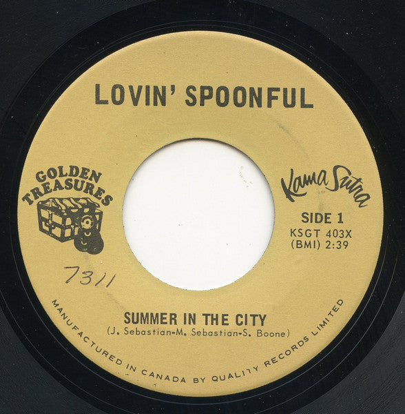 Lovin' Spoonful, The - Summer In The City / Nashville Cats - 1970