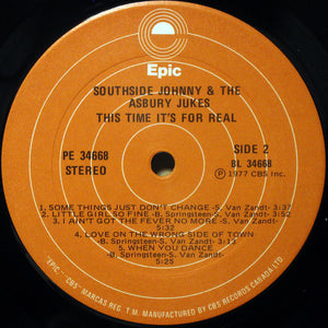 Southside Johnny & The Asbury Jukes - This Time It's For Real - 1977