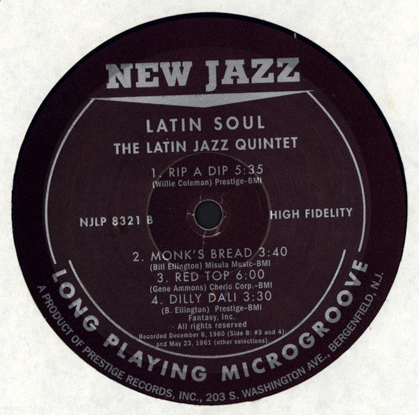 Latin Jazz Quintet - Latin Soul - 2001