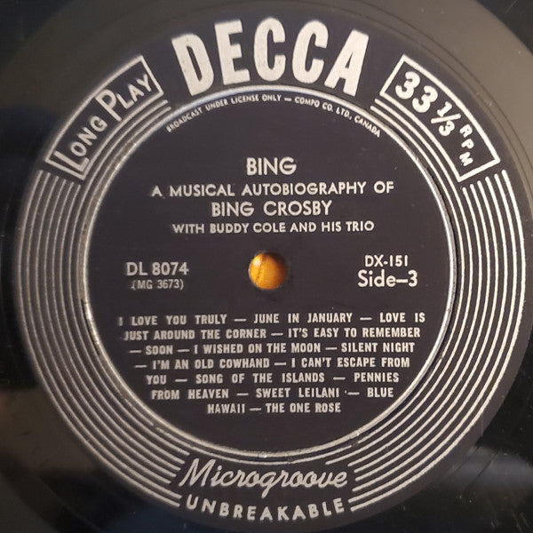 Bing Crosby - Bing: A Musical Autobiography - 1954