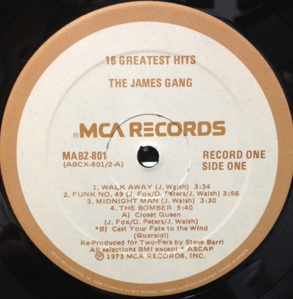 James Gang - 16 Greatest Hits