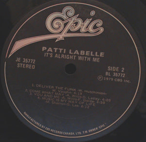 Patti LaBelle - It's Alright With Me Vinyl Record