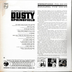 Dusty Springfield - You Don't Have To Say You Love Me - 1966