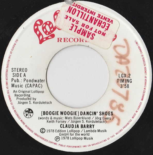 Claudja Barry - (Boogie Woogie) Dancin' Shoes