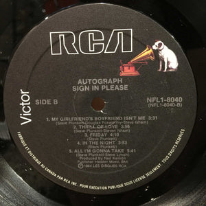 Autograph - Sign In Please - 1984