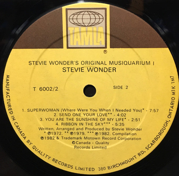 Stevie Wonder - Stevie Wonder's Original Musiquarium 1