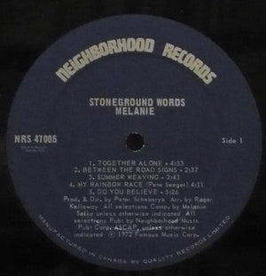Melanie (2) - Stoneground Words