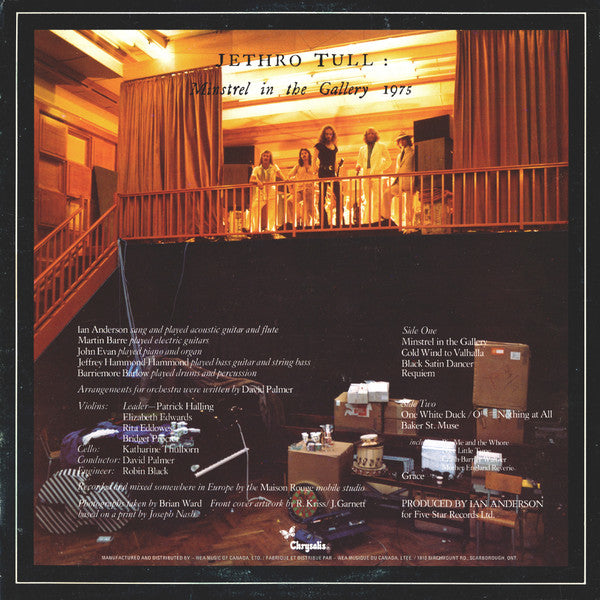 Jethro Tull - Minstrel In The Gallery - 1975