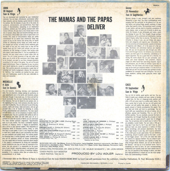 Mamas & The Papas, The - The Mamas & The Papas Deliver - 1967