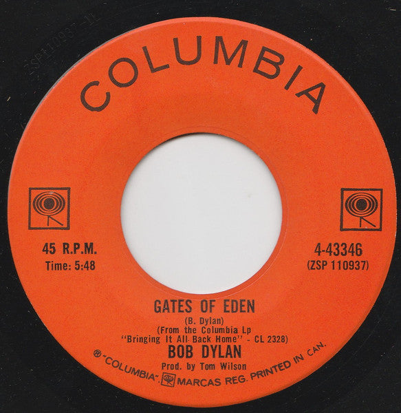 Bob Dylan - Like A Rolling Stone / Gates Of Eden