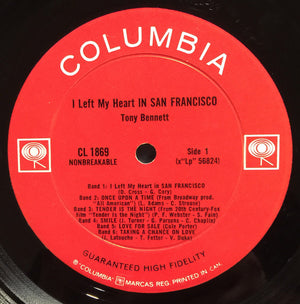 Tony Bennett - I Left My Heart In San Francisco - 1962
