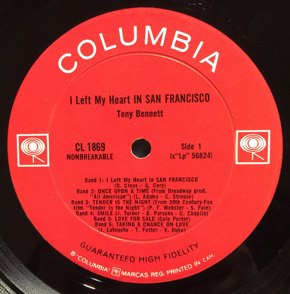 Tony Bennett - I Left My Heart In San Francisco - 1962