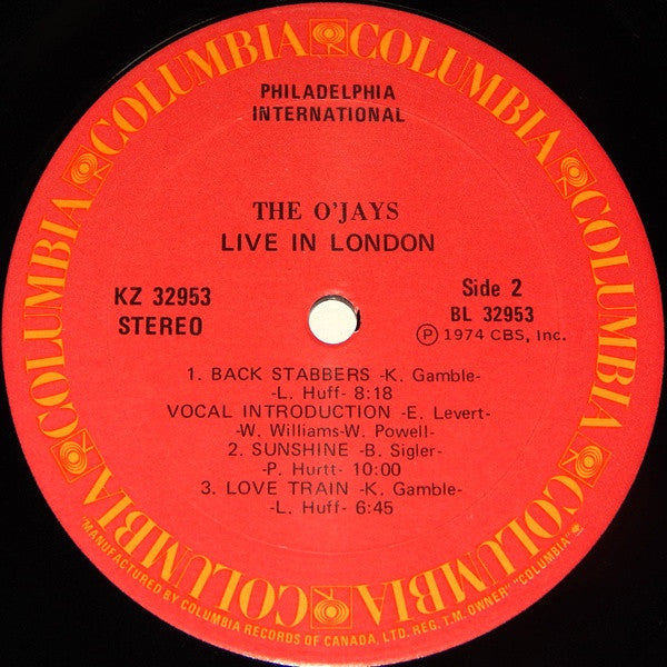 The O'Jays - The O'Jays Live In London