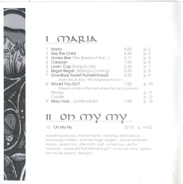 Jane Siberry - Maria (CD) - 1995