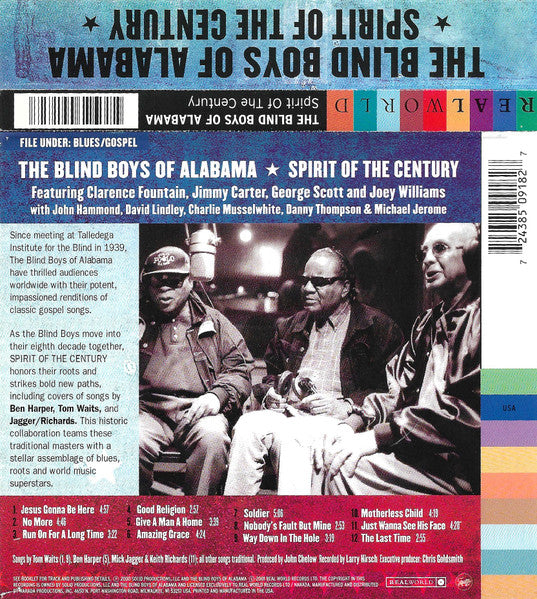 Blind Boys Of Alabama, The - Spirit Of The Century (CD) - 2001