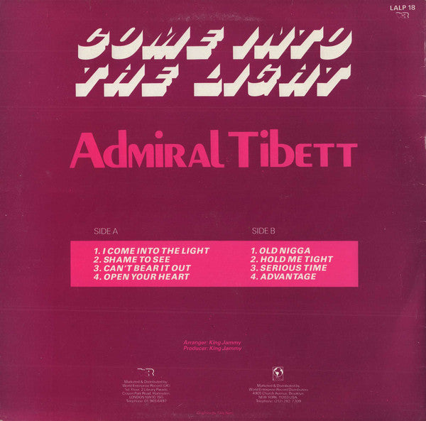 Admiral Tibet - Come Into The Light