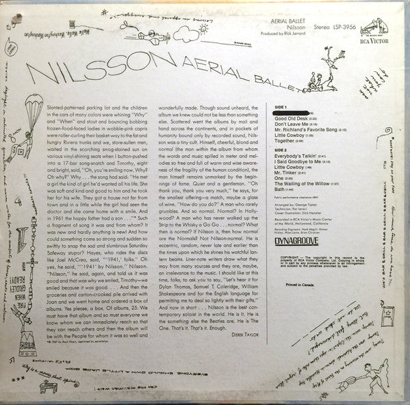 Harry Nilsson - Aerial Ballet - 1968