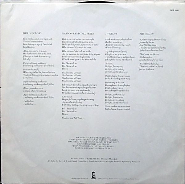 U2 - Boy - 1980