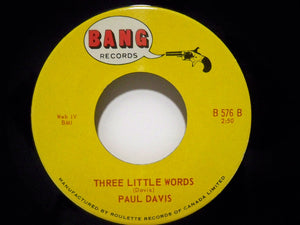 Paul Davis - A Little Bit Of Soap / Three Little Words -