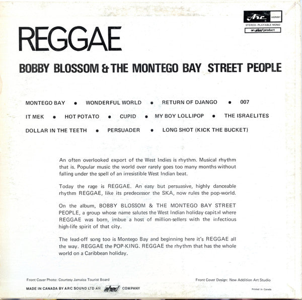 Bobby Blossom & The Montego Bay Street People - Reggae Vinyl Record