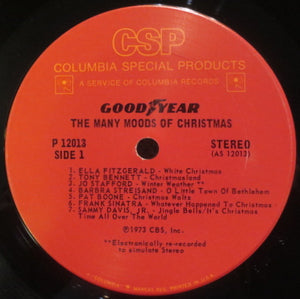 Various - The Many Moods Of Christmas:  Great Songs By Great Artists Of Our Time Vinyl Record