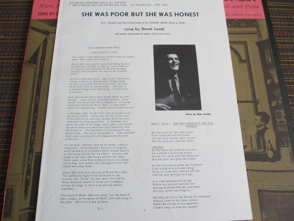 Derek Lamb - She Was Poor But She Was Honest
