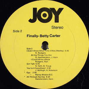 Betty Carter - Finally