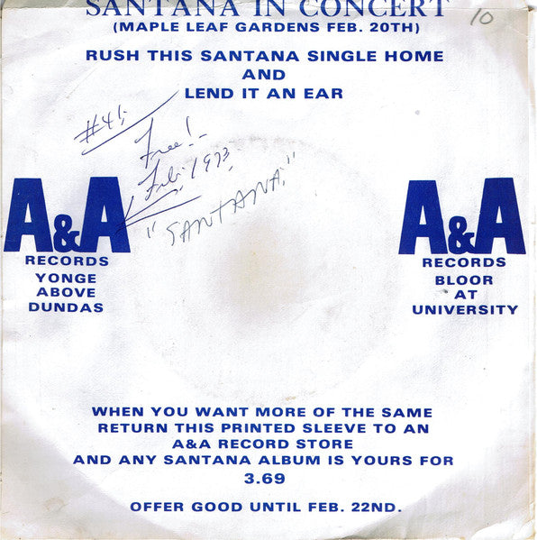 Santana - No One To Depend On / Taboo -