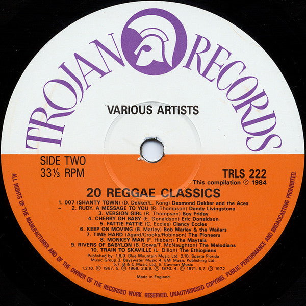 Various - 20 Reggae Classics -