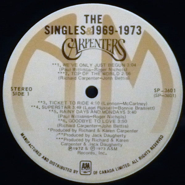 Carpenters - The Singles 1969-1973