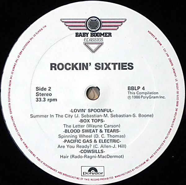 Various - Rockin' Sixties - 1986