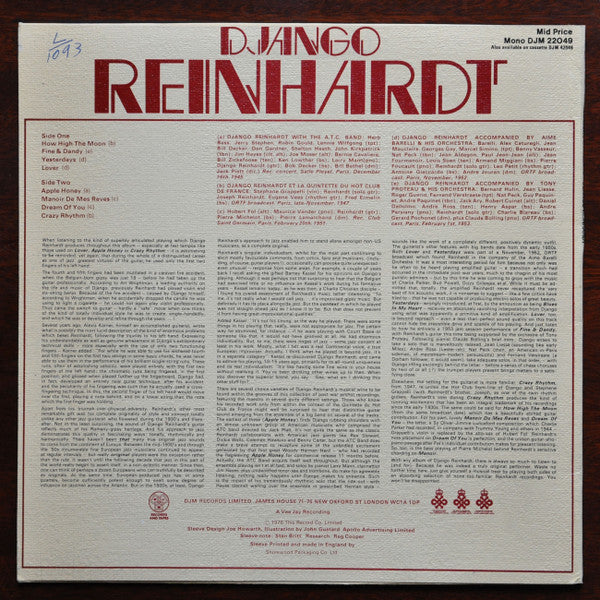 Django Reinhardt - Django Reinhardt - 1976