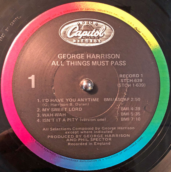 George Harrison - All Things Must Pass - 1983