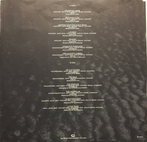 Cure, The - Standing On A Beach - The Singles - 1986