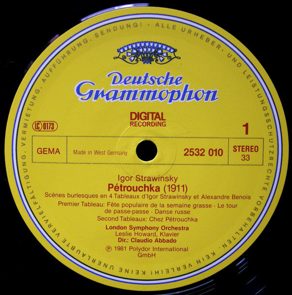 Igor Stravinsky – London Symphony Orchestra · Claudio Abbado - Pétrouchka - 1981