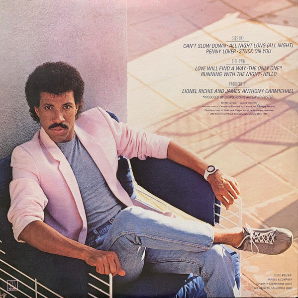 Lionel Richie - Can't Slow Down - 1983