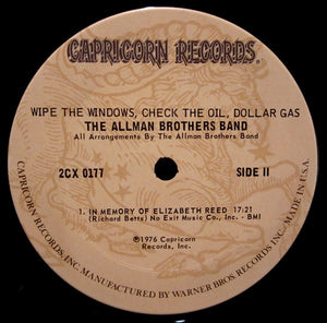 Allman Brothers Band, The - Wipe The Windows, Check The Oil, Dollar Gas - 1976