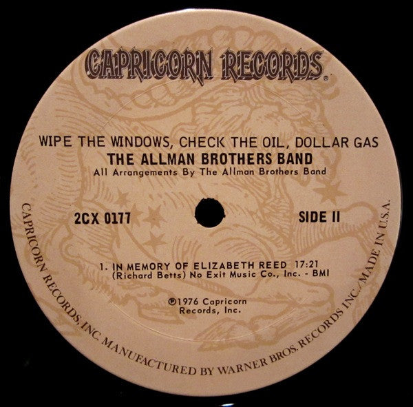 Allman Brothers Band, The - Wipe The Windows, Check The Oil, Dollar Gas - 1976
