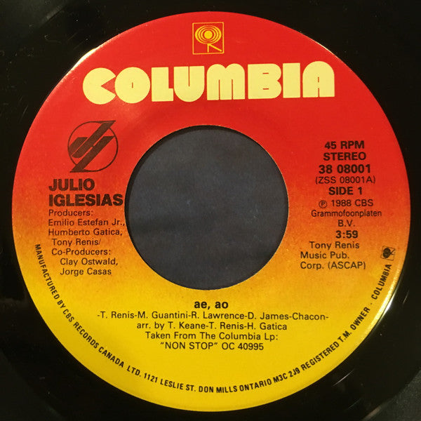 Julio Iglesias - Ae, Ao - 1988