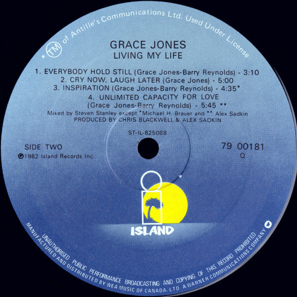 Grace Jones - Living My Life - 1982