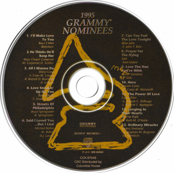 Various - 1995 Grammy Nominees (CD) - 1995
