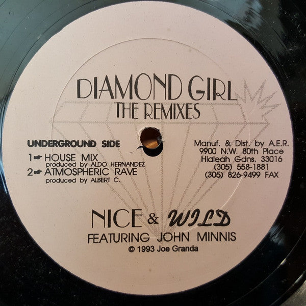 Nice & Wild - Diamond Girl The Remixes Vinyl Record