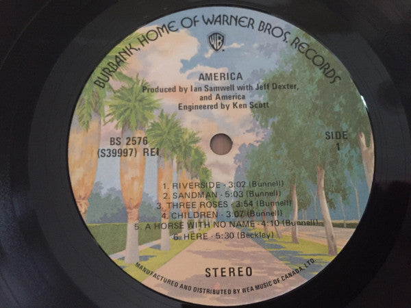 America  - America Vinyl Record