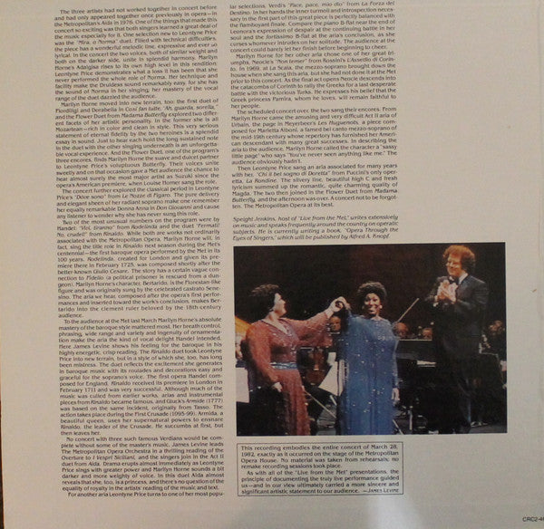 Leontyne Price, Marilyn Horne, James Levine - In Concert At The Met - 1983