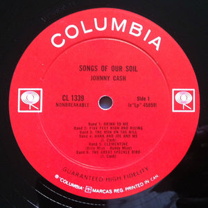 Johnny Cash - Songs Of Our Soil - 1962