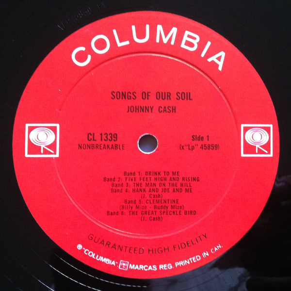 Johnny Cash - Songs Of Our Soil - 1962