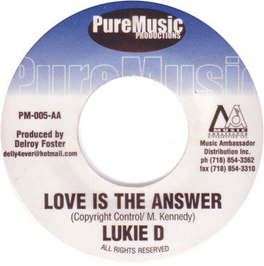 Louie Culture / Lukie D - Gunman Do It / Love Is The Answer - 2000
